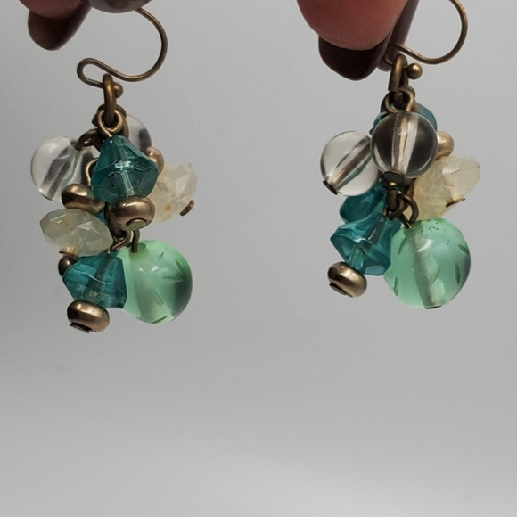 Blue and Green Earrings - Picture 12 of 13